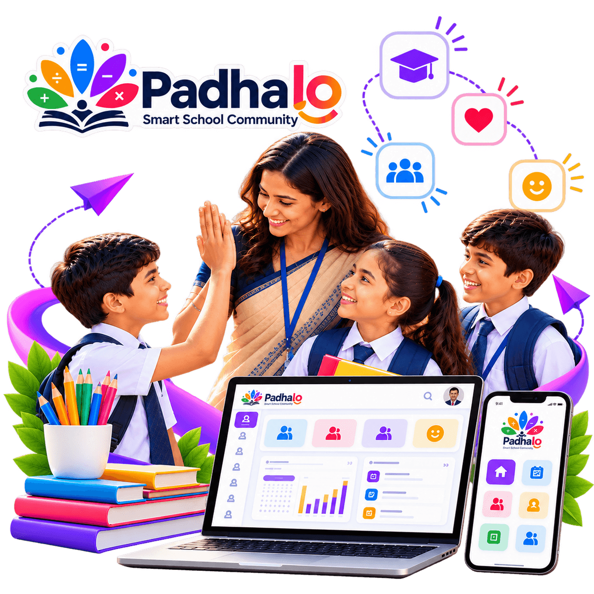 Padhalo team ready to help your school get started